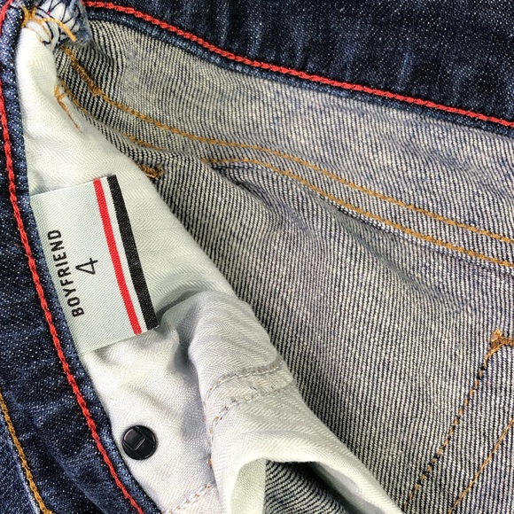 Tommy Hilfiger Distressed Boyfriend Denim Jeans - Picture 6 of 8